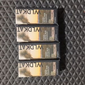 4*5ml WLDKAT Yucca + Lactic Acid Liquid Exfoliant NEW IN BOX Exfoliator